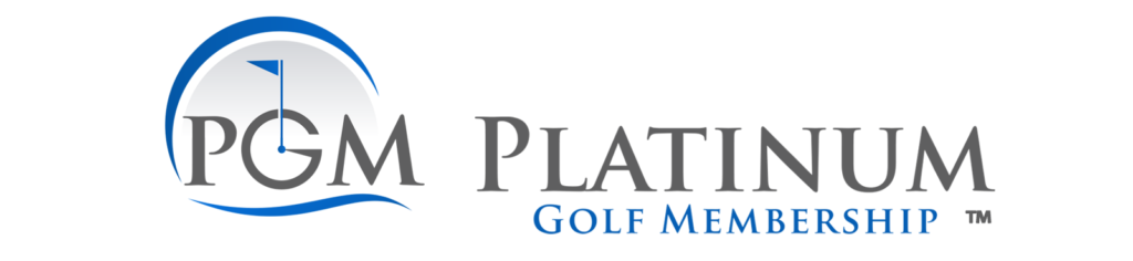 Platinum Golf Membership ™ - Horizontal Logo - TM white bkgd.