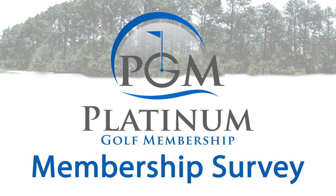 Platinum Golf Membership – SURVEY – 2019/2020
