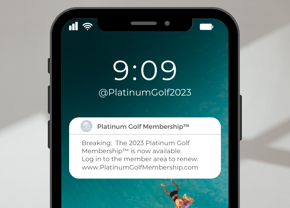 2023 Platinum Golf Membership™ (Now Available)